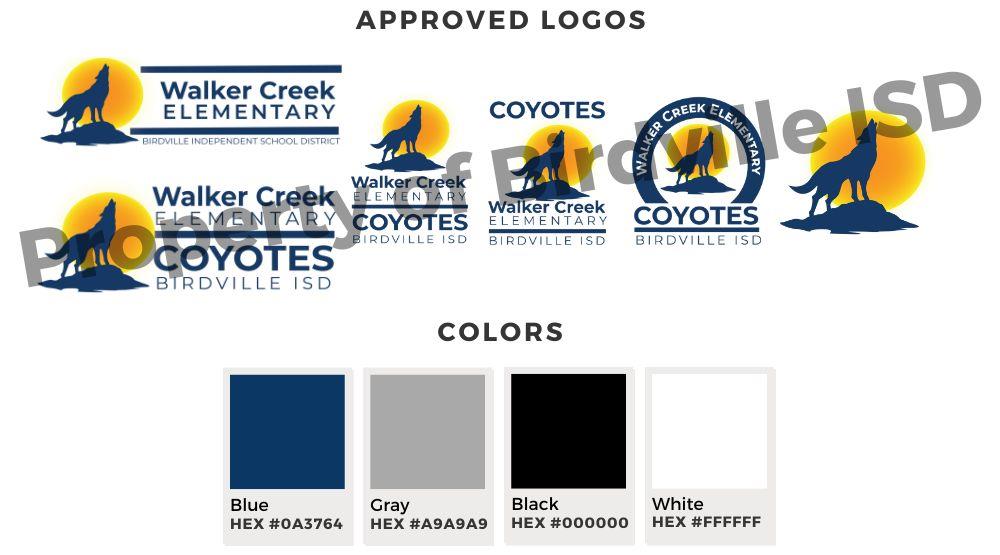 Birdville ISD logos and approved colors. Contact district for logos and details. 